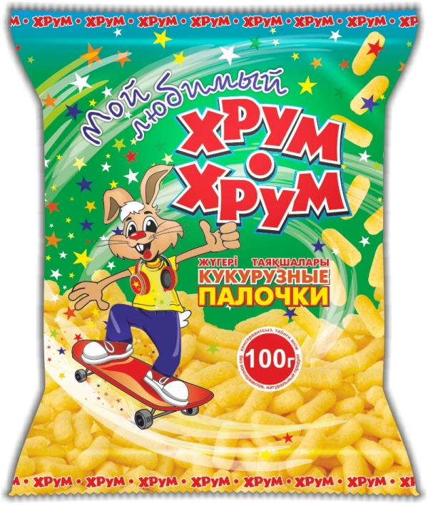 Сладкие кукурузные палочки «Хрум-Хрум» новой серии «Драйв» , 100 гр.