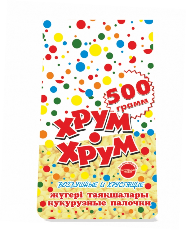Сладкие кукурузные палочки «Хрум-Хрум» серии «ГОРОШЕК», 500 гр.